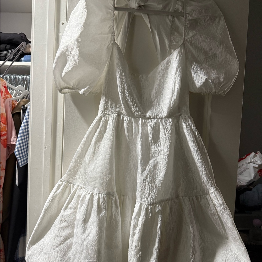 Bardot Ivory Textured Dress